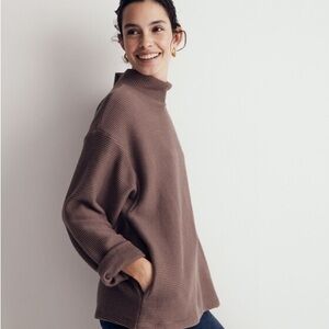 Madewell Funnelneck Drop-Shoulder Top